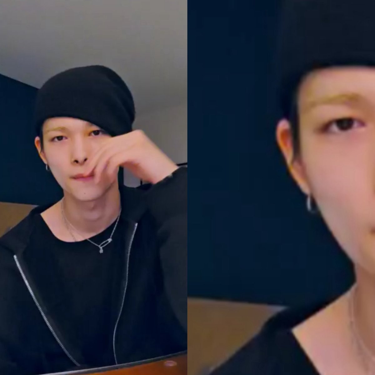 Puma24Girl's tweet photo. BROO AM I SEEING THINGS OR IS NI-KI’s HAIR ALREADY BLACK &amp; HE JUST PLAYING W US ?? 😭😭 https://t.co/9ZmZtkF2WD