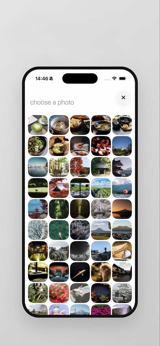 swiftui101's tweet photo. 新作アプリ「marume」をリリースしました🎉 
文字通り「写真の角を丸めるだけ」の、とてもシンプルなアプリです！
#個人開発 #iOSアプリ #アプリリリース #SwiftUI https://t.co/MoxrfEBIOC