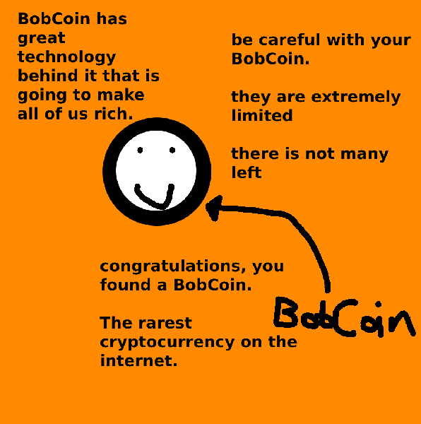 Gh0stDotSol's tweet photo. I was on imgur when i stumbled across this post with barely any views

Its called 'BobCoin' the rarest cryptocurrency on the internet

This could be a good ass normie type play
https://t.co/p1gpzKDlQk https://t.co/KBaoXATDW7