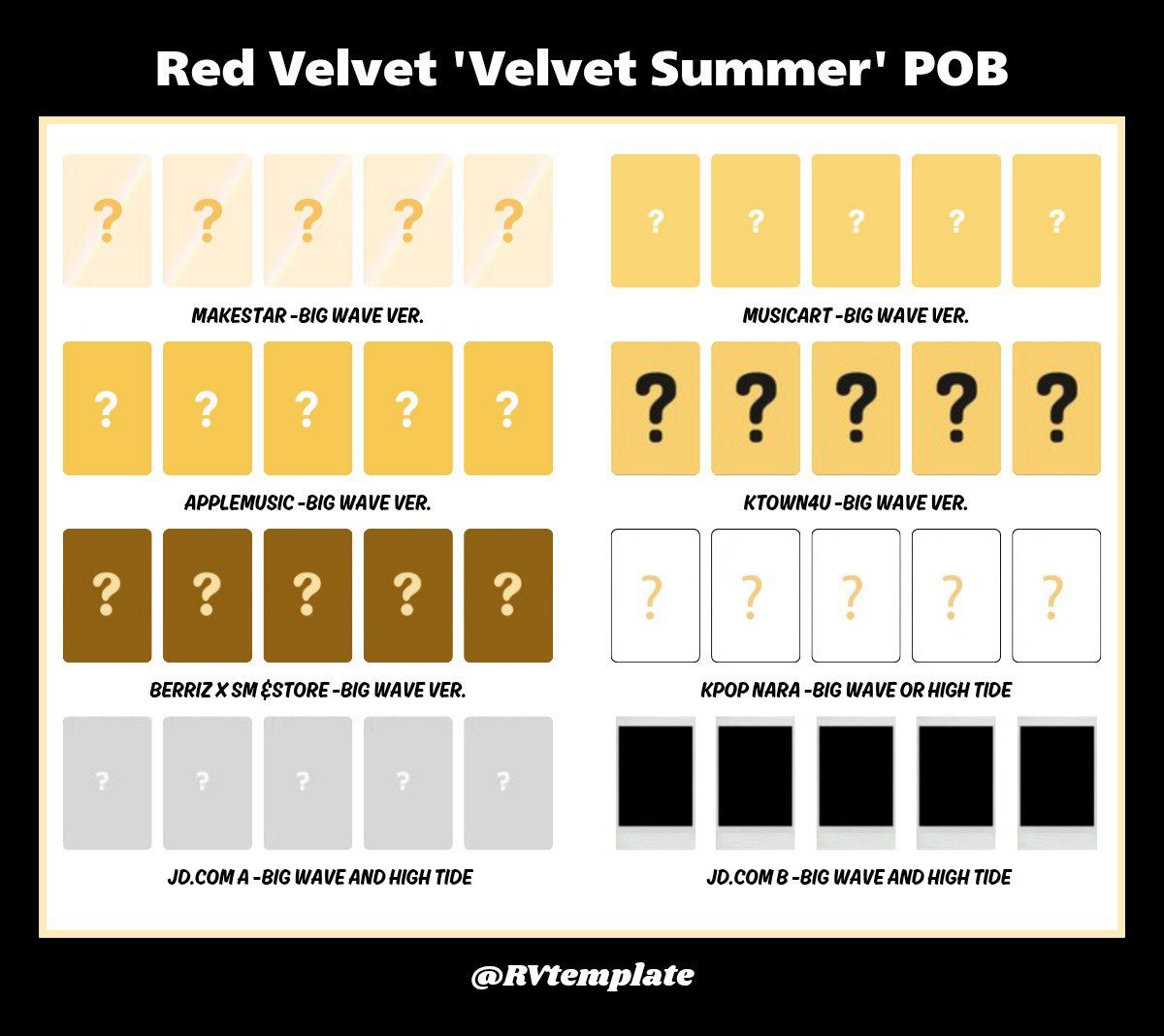 gojoowan's tweet photo. 🏖 OPEN PO — ALBUM RED VELVET 'Velvet Summer'

✨️ Ktown ✨️
🌊 High Tide (est.400gr)
278k dp 138k

🌊 Big Wave Random (est.500gr)
295k dp 145k

🌊 Big Wave Set (est.1kg)
580k dp 380k 

💌 POB random (big wave ver)

📎 https://t.co/kfw7T1cfoi
⏰️ close 30/07

🏠 jaksel https://t.co/ocaxTMYh3Y