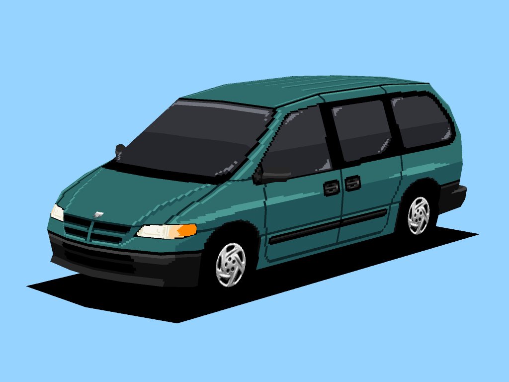 Schwarz_Crowley's tweet photo. 「DODGESON 1996 MPV」
その辺をもったり走ってそうな西洋のミニバン。
弊創作世界では、このテのミニバンは
傭兵グループの輸送手段として(お手頃なのもあり)好まれる
…と頭ン中の設定にある(で車両解説文にも記すかも)
#gamedev
#3DCG
#Project_MaxOD https://t.co/eZnCBNkA9N