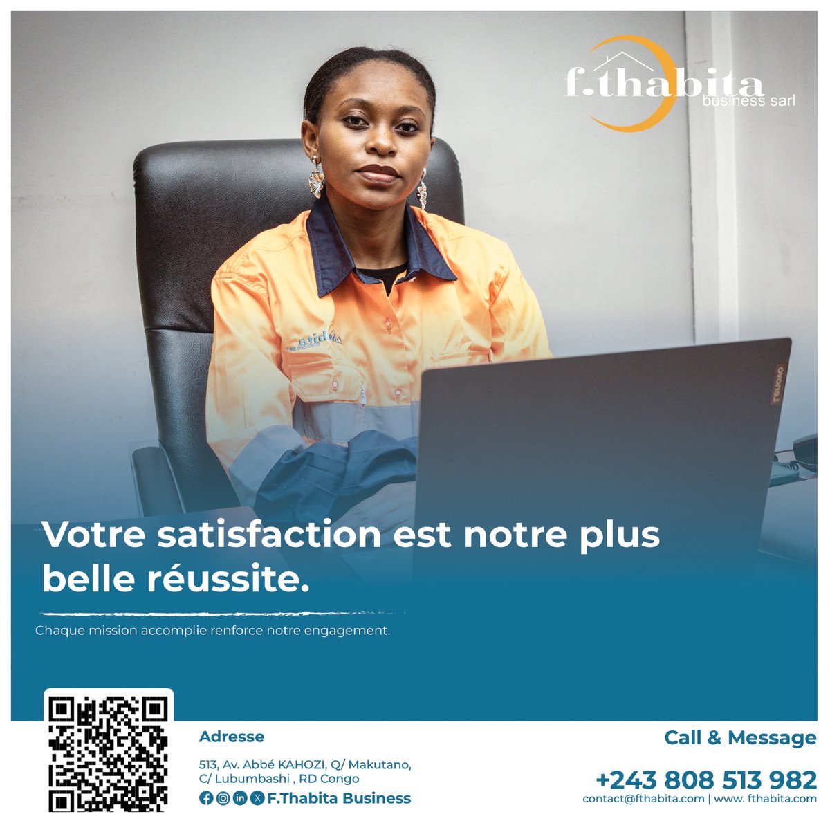 f_thabita52892's tweet photo. Chaque mission accomplie renforce notre engagement.
Merci à toutes les entreprises qui nous font confiance pour leurs besoins en recrutement, nettoyage et gestion RH.
#FthabithaBusiness #ClientSatisfait #Entreprise #Confiance https://t.co/up9LJ1hz95