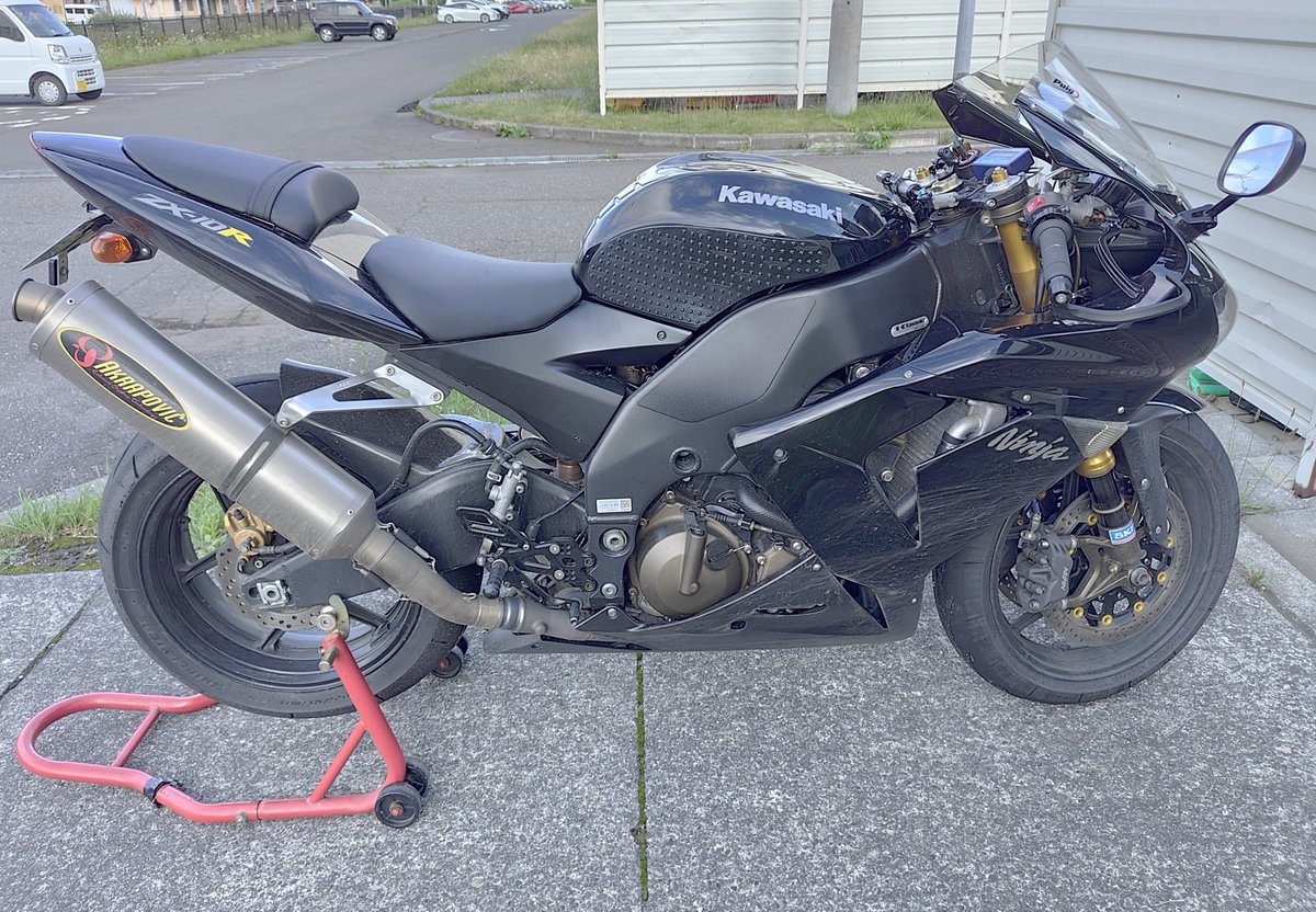 2日間の雨天走行でドロドロでしたが洗車してスッキリ🥰 ＃ZX-10R