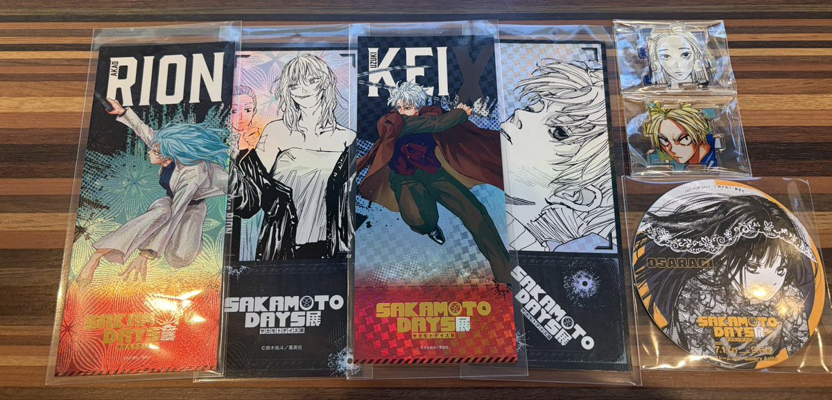 25cv_gt's tweet photo. 【交換/譲渡】  SAKAMOTODAYS サカモトデイズ 原画展 アクリルパズルコレクション チケット風カード
譲：赤尾リオン/有月憬/朝倉シン/ 熊埜御
求：同種朝倉シン/神々廻/定価(+送料)

⚪︎本日・7/25現地手渡し
⚪︎パズルのみ交換優先/譲渡はまとめて
⚪︎条件合いましたらお気軽にお声かけください🌷 https://t.co/pVQl9Eipg2