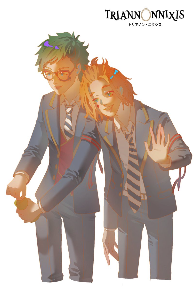Nixis03's tweet photo. #TreyClover ♣️ and #CaterDiamond♦️ #fanart! (not a ship). This one's also a #HalfBody / #ThighUp #commission sample!

#TwistedWonderland #TWST #Artmoots #Digitalart #vgencomm #commissionsopen #artcommission https://t.co/sa21k1nP8N