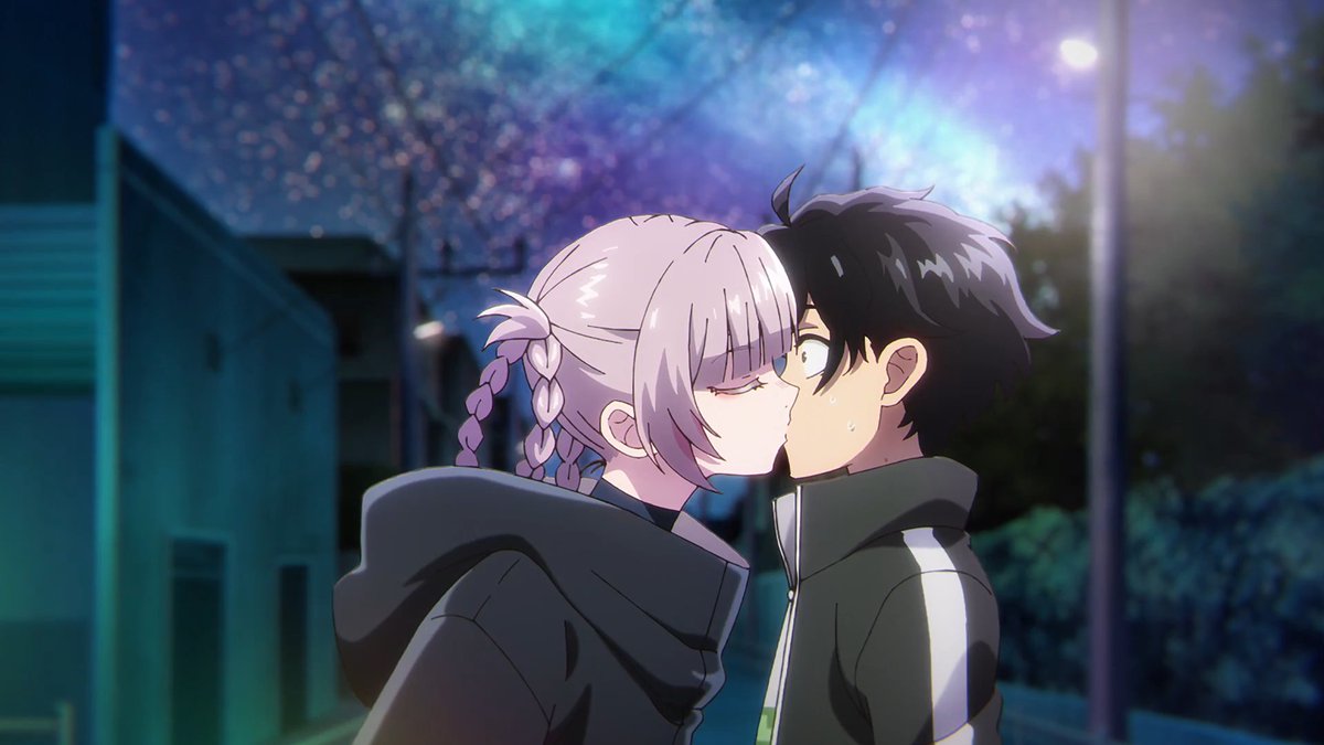 someguz_'s tweet photo. me agarro desprevenido ese beso iajdijawdij, Yamori hdp enamorate de una vez, si te hacen eso siendo hombre lamentablemente caes hechizado

(me da risa como omitieron toda la discusion del manga, les chupo un re huevo). https://t.co/JpVOV6m6RG