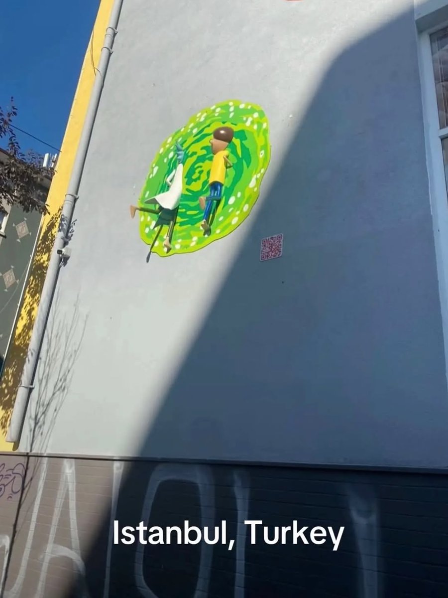 BiancoDavinci's tweet photo. A real-life Rick and Morty portal connecting Istanbul, Turkey, to Cologne, Germany. by Onaranlar https://t.co/kOzw3onxQg