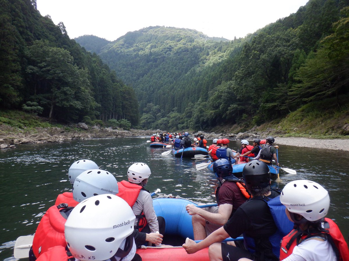 ya_ay_l's tweet photo. 保津川ラフティング🛟
丹波高地を水源とし、山々を縫って嵐山に至る保津峡

川遊びを楽しんだ後は
『牛楽』亀岡牛のステーキ https://t.co/On3ckf4rk8