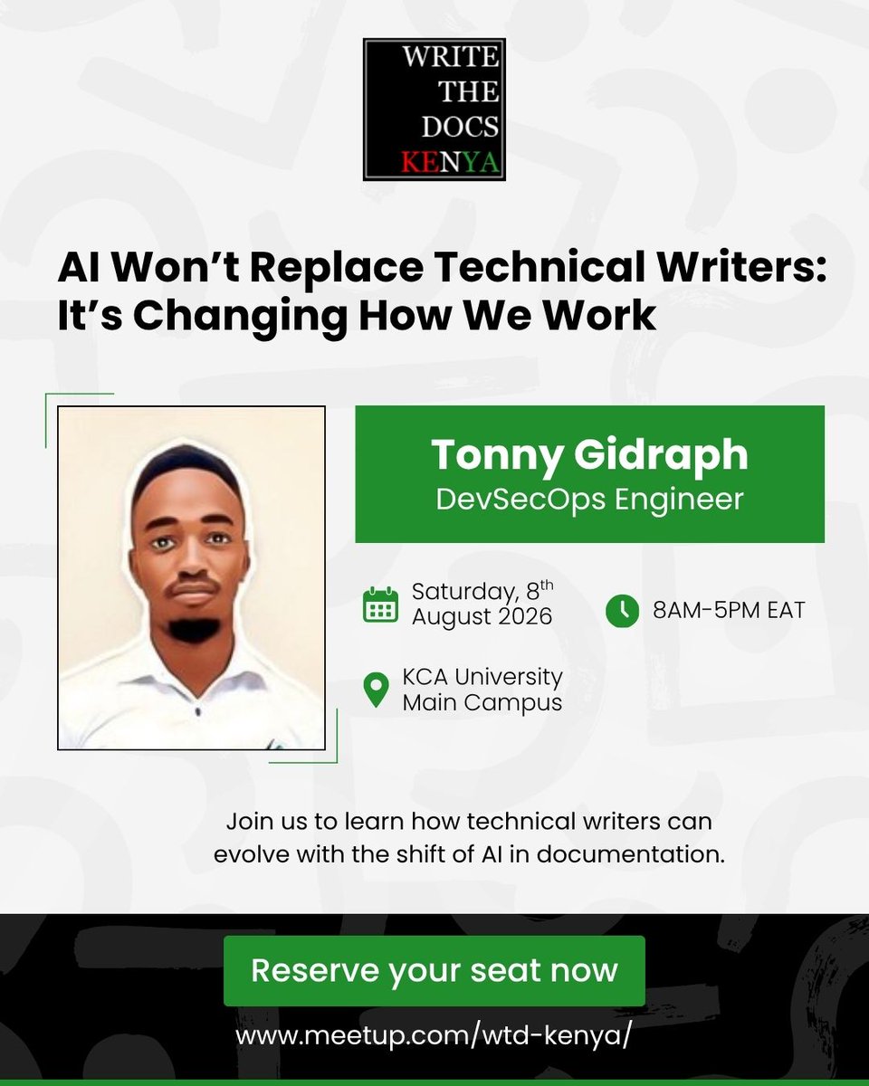 Write the Docs Kenya #WTDKenya tweet media