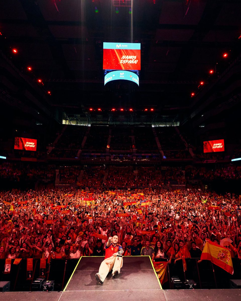 MovistarArenaEs's tweet photo. Una noche histórica empieza siempre con alguien que sabe encenderla.

Gracias, @djnanoshow, por ponerle ritmo y corazón a la previa de una final inolvidable. ❤️🇪🇸

📸 Andrea de la Puente https://t.co/y8B34VWFhY