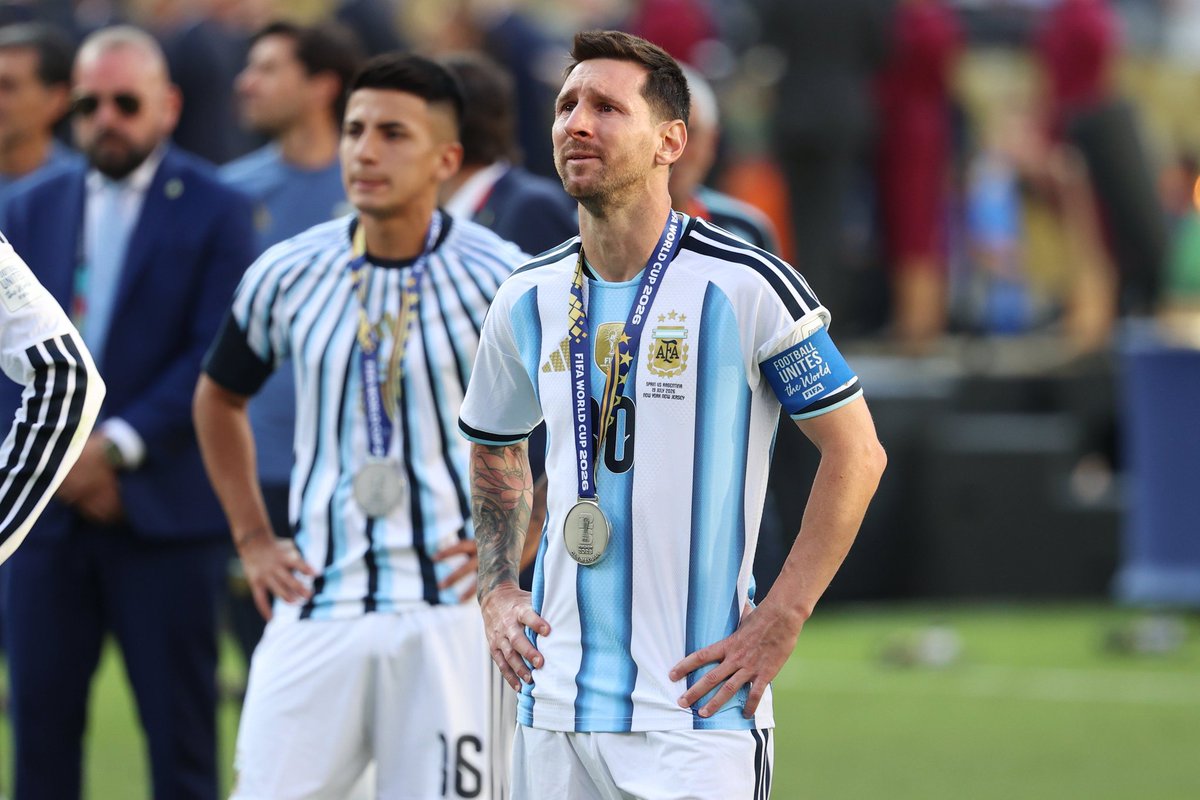 MessitvY's tweet photo. Messi in the 2026 World Cup:

12 Goal Contributions🥈 
8 Goals🥈 
4 Assists🥈 
4.2 xA🥇 
8 Big Chances Created🥇 
25 Chances Created🥇 
28 Successful Dribbles🥇 
2 Outside the box goals🥇*
24 Carries leading to shot or key pass 🥇 
15 Through balls🥈 
61 Duels Won🥇 

POTT 🌟 https://t.co/QuSXZfMxeK