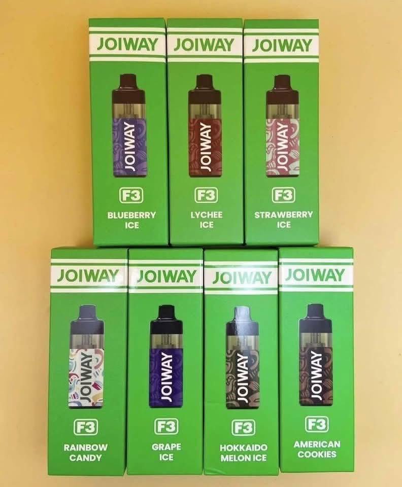 Utiiraa's tweet photo. Joiway F3 12000 Puffs                                 
ราคา 320 บาท #โปรซื้อ2แถม1
🎀รับเยอะ มีเรทราคาส่งให้จ้า 🎀

#พอตใช้แล้วทิ้ง #พอต #พอตเปลื่ยนหัว #พร้อมส่ง https://t.co/wjzn8IyFjr