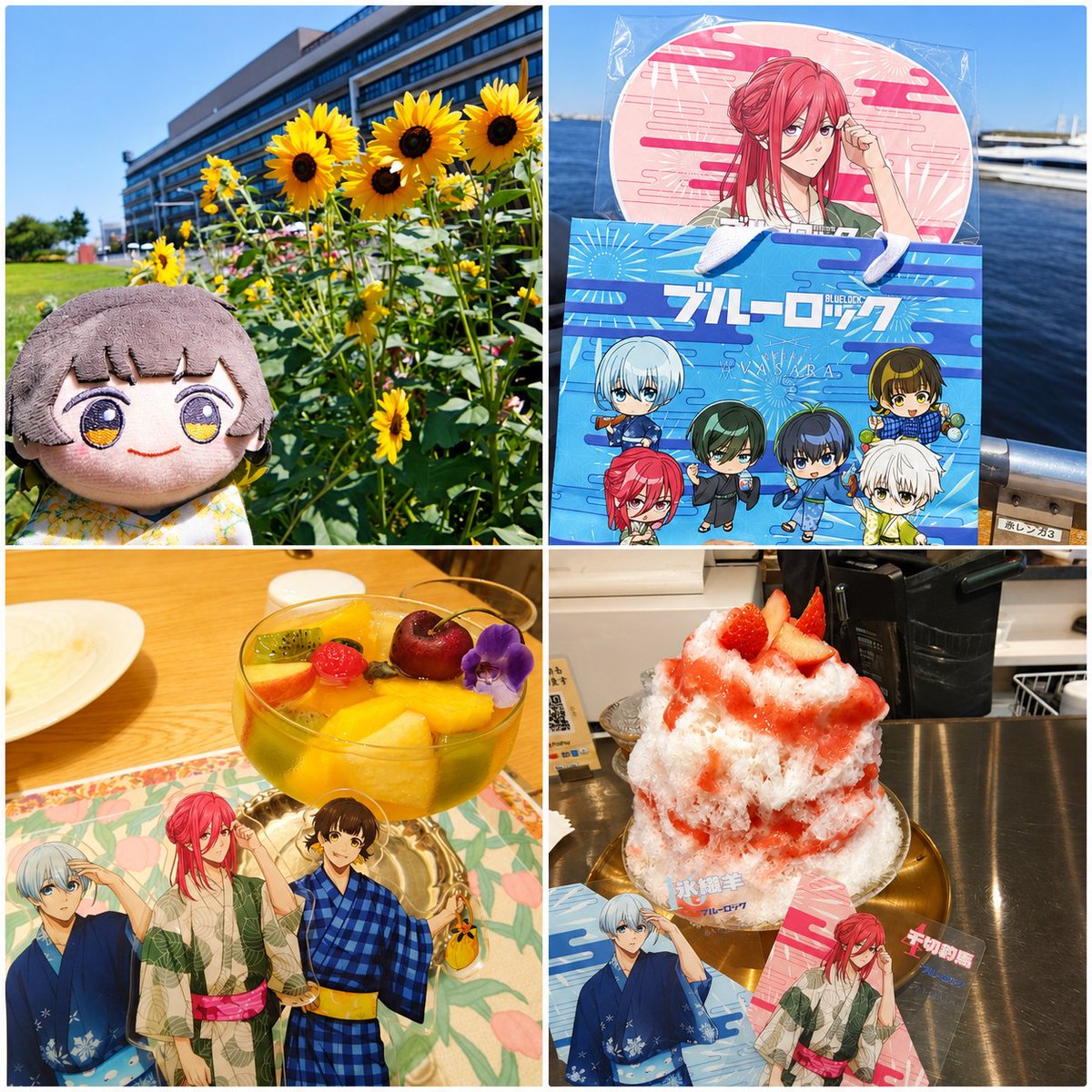 Chipmunk_asa's tweet photo. せっかくだからパネルが推し３人だけのお店に。
暑くて帯の下のタオルまで汗だくだったし他に浴衣着てる人も見かけず🤣選ぶのもめっちゃ悩んだけど、ちょうど推しの3色入ってる浴衣あったり、店員さんも優しく、着崩れることもなく、何だかんだ楽しかった✨ https://t.co/czHL6g2bXR