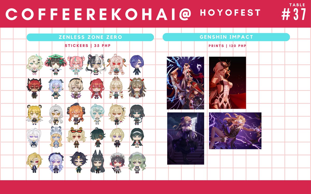 CoffeereKohai's tweet photo. my catalogue for hoyofest 2026!! see you there! i'll be at booth #37
For reservations, please DM me! Advanced payment will be required^^

#HoYoFEST2026 #HoYoFEST2026PH #HoYoFEST2026catalogue https://t.co/VZ3bckK1pj
