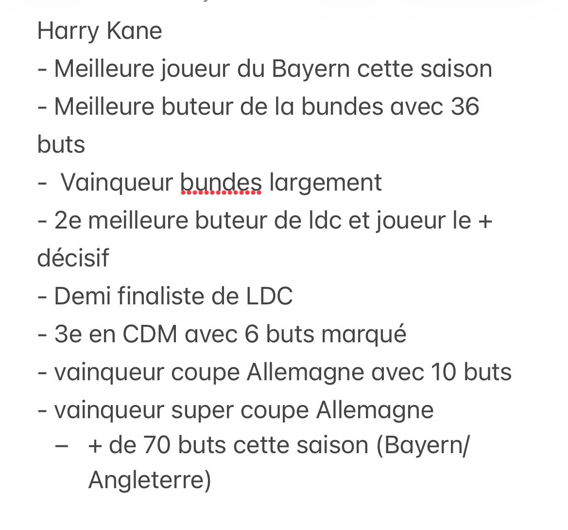 Apollo10452's tweet photo. @Videos2Riles Harry Kane 
Tout est détaillé la
Des titres collectifs, des performances individuelles 
Un parcours lointain en CDM et en LDC https://t.co/5OUollIXGw