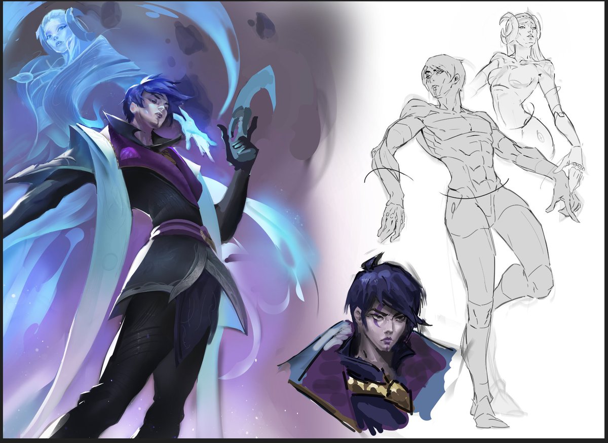 Nosoriart's tweet photo. Aphelios practice #artoflegends https://t.co/3S5uRHHJxt