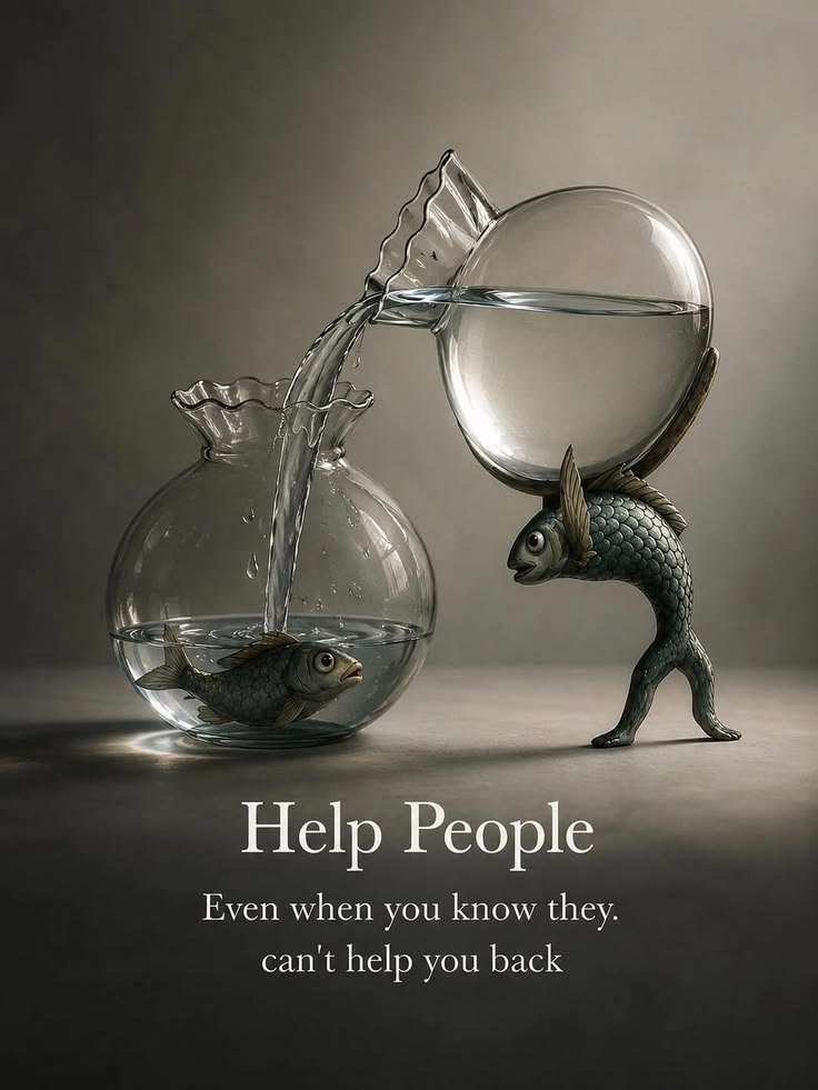 Elia6k's tweet photo. Help people even when you know they can’t help you back.

Real kindness isn’t a transaction. It’s a character trait.

Who did you help lately without expecting anything in return?

#1PercentInvisible https://t.co/8qbHsl1vYL
