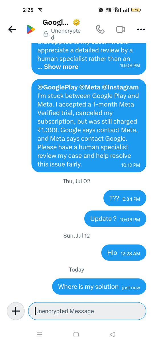 truthby_public's tweet photo. Pathetic customer service, no value for customer since 20 days what the worst https://t.co/mMI5uIvF5a