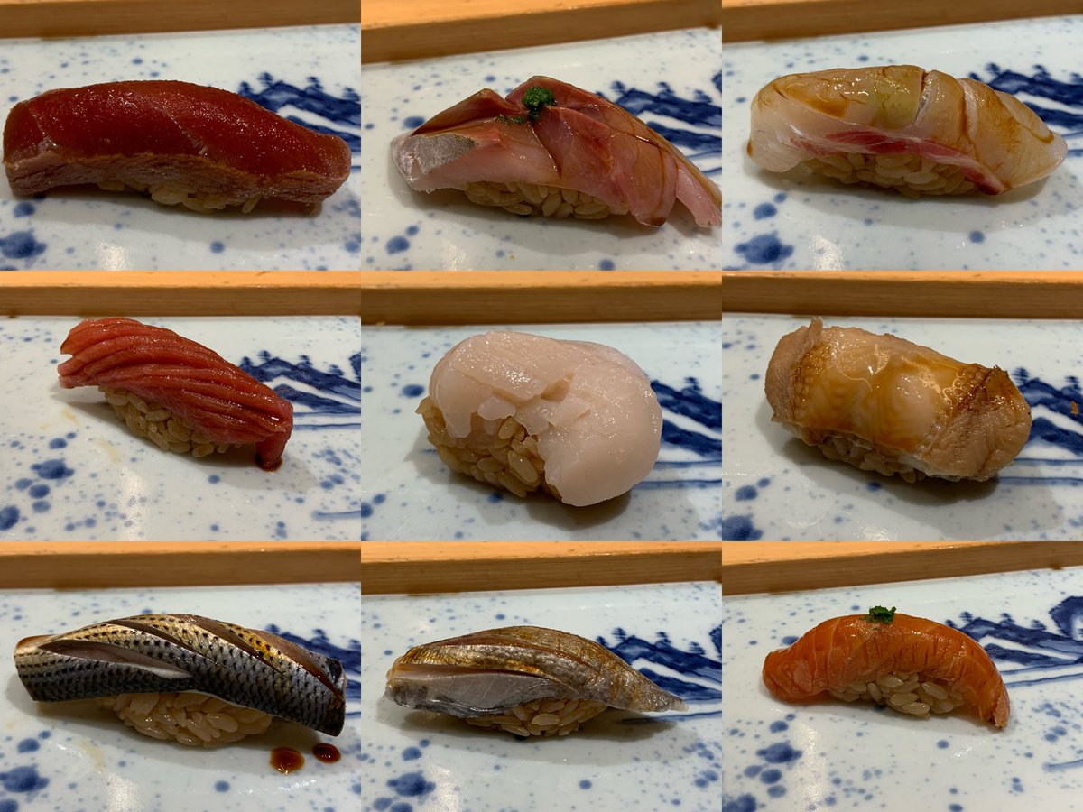 shipoo80's tweet photo. お寿司を堪能🍣✨
���マグロに中トロ、しめ鯖、ホタテ、穴子まで、どれも美味しくて大満足😋 https://t.co/bIHODEzHo6