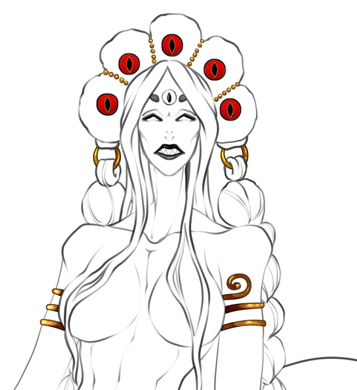 ForostoArt's tweet photo. I started working on a new adoptable creature—a spider demon. I want to make it creepy, but not too overly detailed. I hope I can pull it off🕷️ https://t.co/kNo3MWfBeM