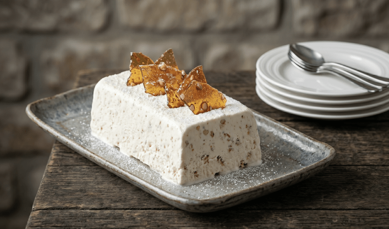 ItalyMagazine's tweet photo. Spumone is a creamy frozen delight. Here, it’s paired with croccante — hazelnut brittle — creating a summery symphony of texture and flavor: https://t.co/oV1IbVblif https://t.co/esfMZV07cb