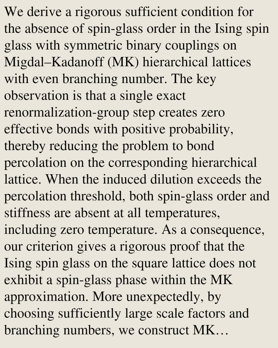 Disordered Systems and Neural Networks Papers tweet media