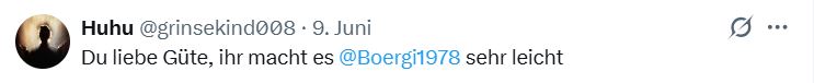 Boergi1978's tweet photo. Danke an alle fürs mittippen. War spannend und komplett ohne Druck🙄

Leider hat die liebe @grinsekind008 schon vor dem Tippspiel den Sieger gespoilert, aber was soll man machen. 🤷‍♂️ Dafür hat sie bei der Organisation wieder ganze Arbeit geleistet. Danke.

#dicketippen https://t.co/A8lvVZftrb