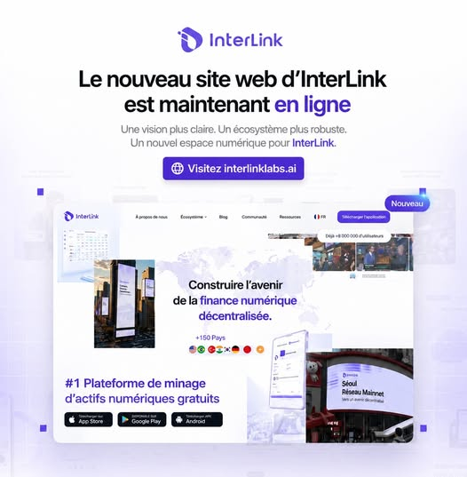 HumanChainLab's tweet photo. 🚀 Le nouveau site web d'InterLink est désormais en ligne ! 🌐

Découvrez une plateforme entièrement repensée qui met en lumière l'écosystème InterLink .

🔗 Explorez dès maintenant : https://t.co/dl6voZnO8d

#InterLink #ITLG #ITL #Web3 #Blockchain #Innovation https://t.co/bqY3LOEY9c