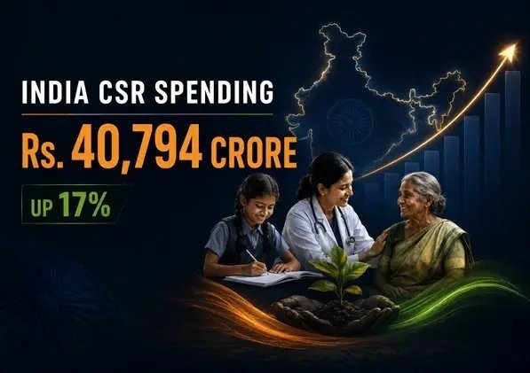 Gagan19989's tweet photo. Salute to Hon’ble PM @narendramodi
 ji! Corporate CSR spending rises 17% to ₹40,794 crore in FY25 with 72,233 projects. Your government’s emphasis on Antyodaya and inclusive development is inspiring businesses to contribute meaningfully to society. https://t.co/DVGYtMafEL