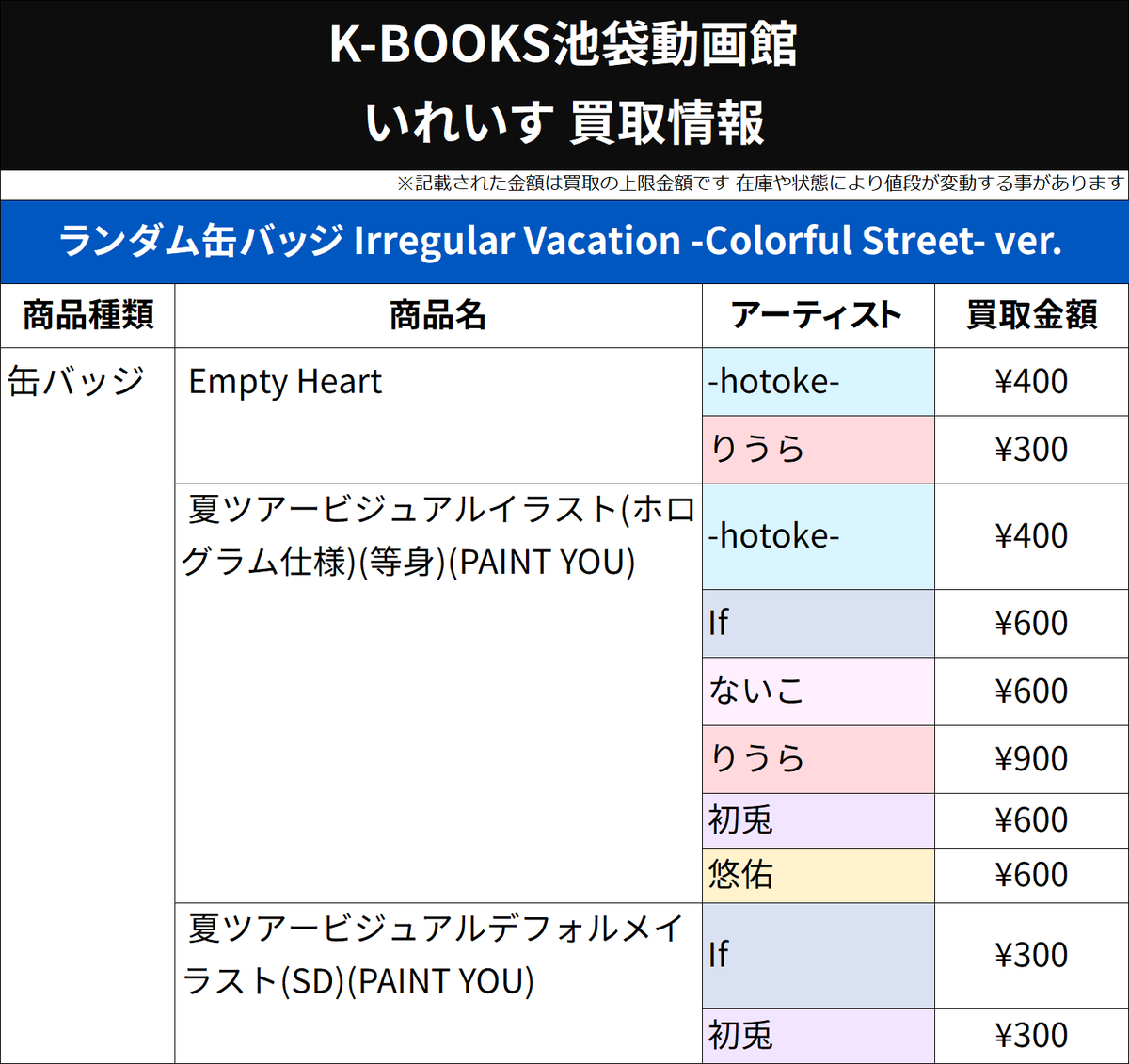 K-BOOKS 池袋動画館 動画1部門（歌い手） on X: 