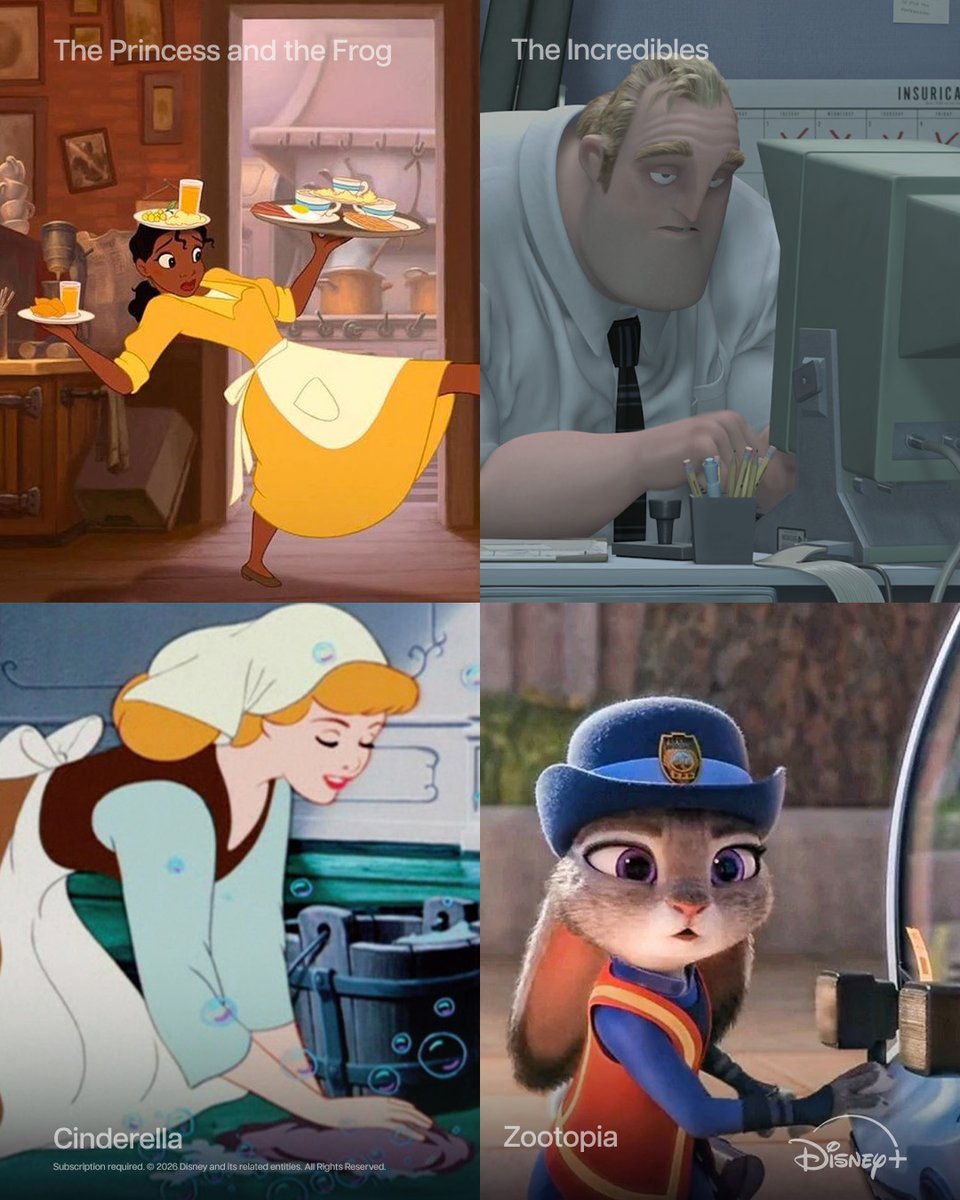 disneyplusph's tweet photo. Pause the hustle ๐ค๐ป and watch #ThePrincessAndTheFrog, #TheIncredibles, #Cinderella, and #Zootopia on #DisneyPlusPH https://t.co/RtQ7gILV2J