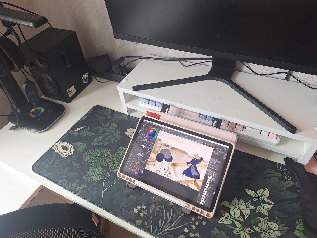 68Neja's tweet photo. I tidied up my desktop a bit and opened the art I drew yesterday, inspired by one picture. It's not finished and I plan to finish it today. https://t.co/cOhEIp4IiV