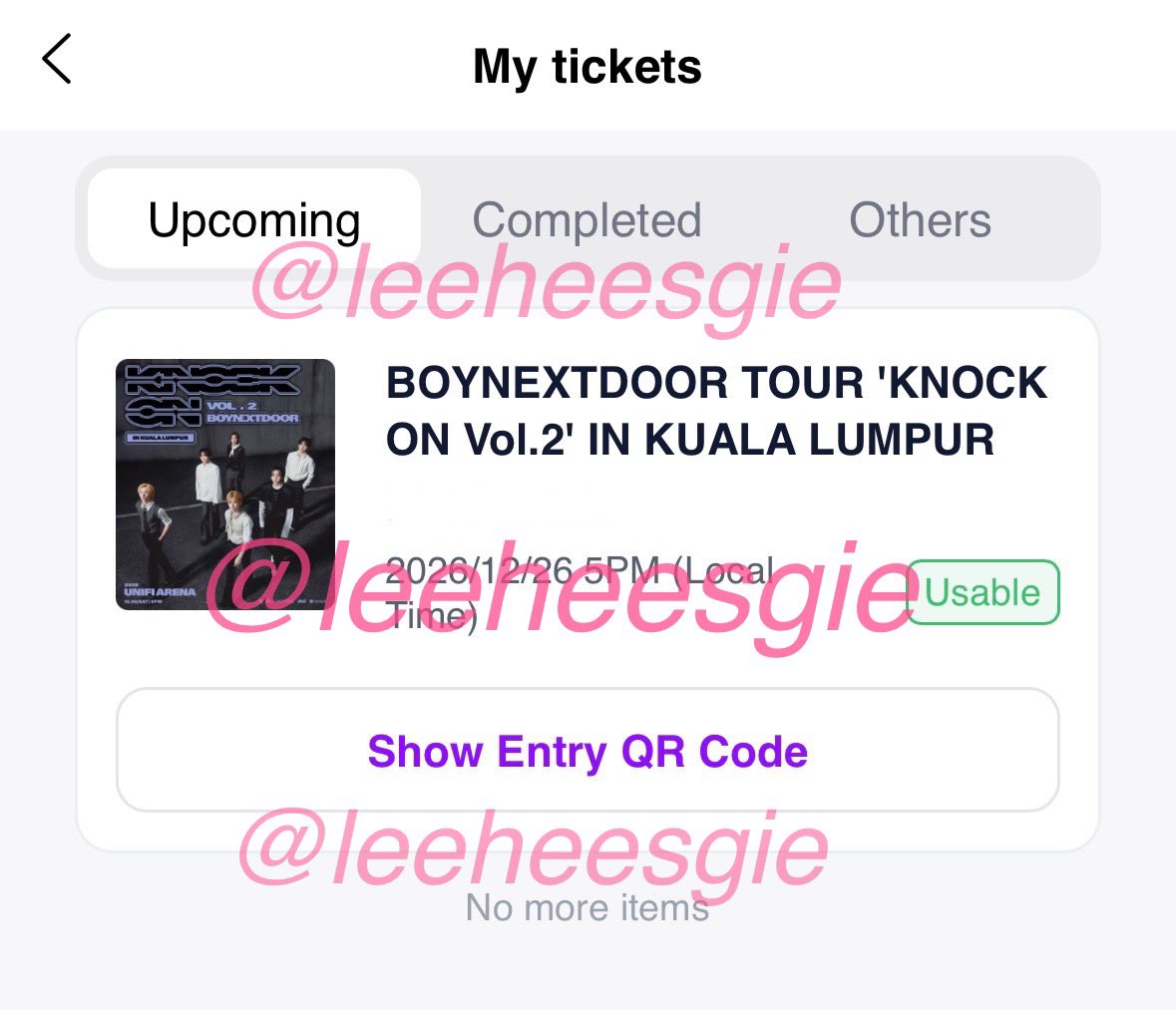 leeheesgie's tweet photo. SEE YOU SOON 우리 보넥도 🩵🤍
tak sabar nak tengok abe taesan depan mata hehe~ 😼😽

special thanks to @aishahkim_07 for securing my ticket! 💓

#BOYNEXTDOORinKL https://t.co/gFwZvxLJ4f
