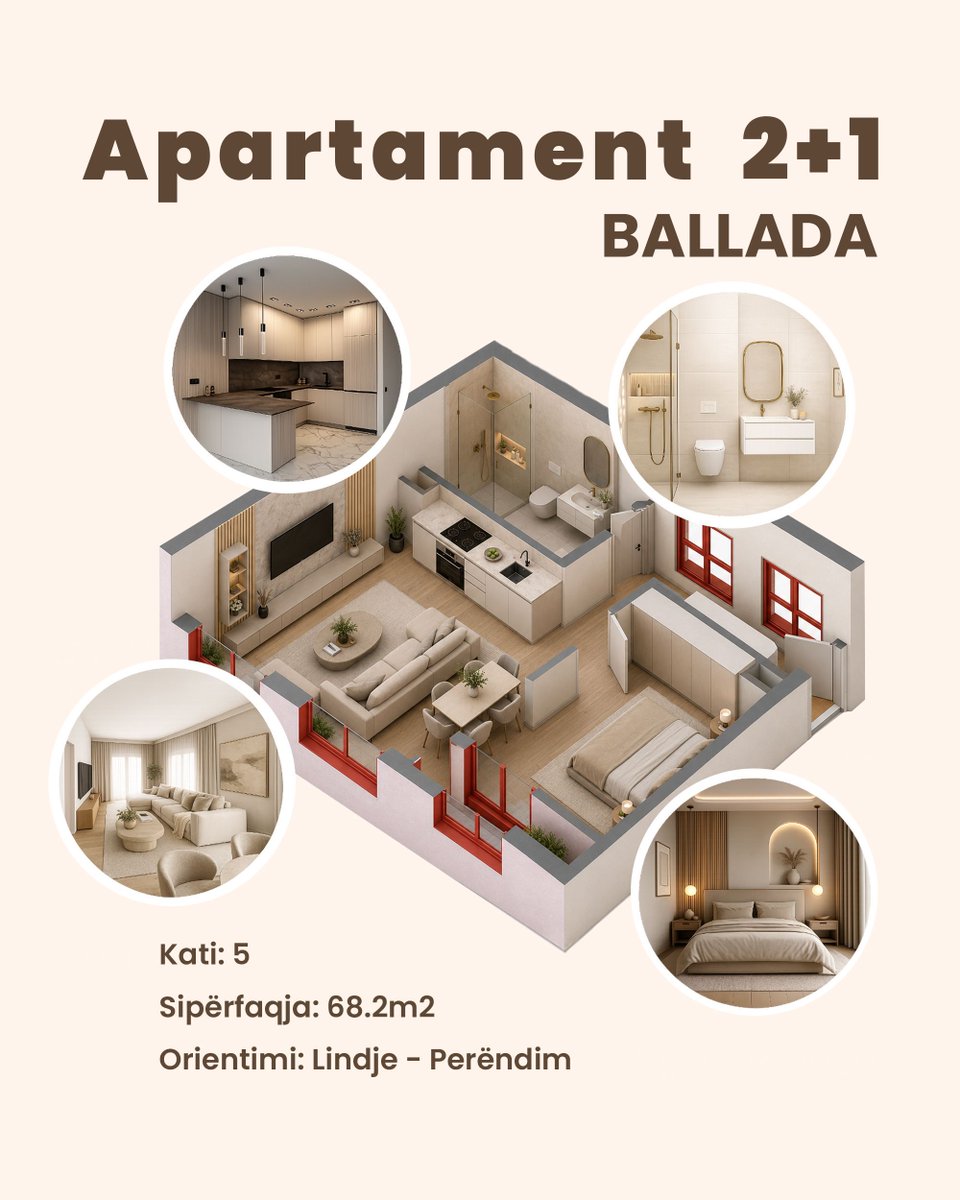 KontaktAl's tweet photo. 🏡 2+1 që i përshtatet jetës së familjes suaj.

Apartament 2+1 me sipërfaqe 68.2 m², në katin e 5-të dhe me orientim Lindje–Perëndim.

🌐 https://t.co/lLtJLpzxko

#kontakt #ballada #apartamenteneshitje #shtepinetirane #apartamentenetirane https://t.co/Cnesah1FA6