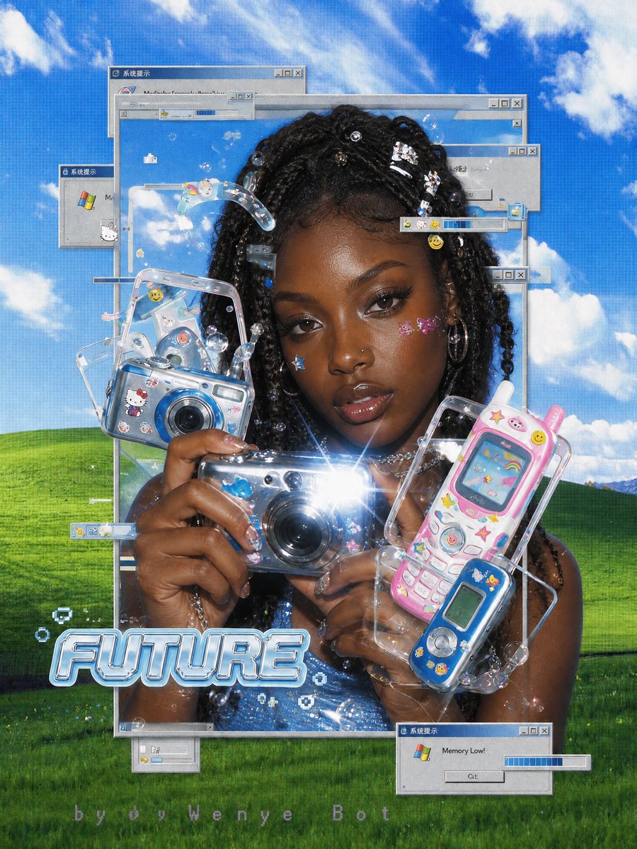 Y2K Retro Digital Poster example 2