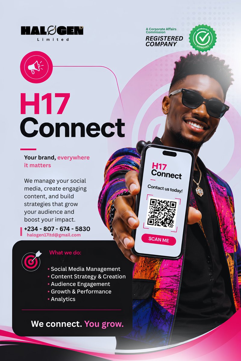 Halogen17Media's tweet photo. SOCIALS is our Work.
#H17Connect
#Chelsea #Mudryk #Barcola #AstonVilla #Vini #Berta #Alonso #BattleOfTheMoves #London #Wrexham #FRAENG #ManU #itelPower80 #Middlesbrough #Neto #Xabi #StamfordBridge #Caicedo #FranceVsEngland #Yamal #Messi #Ronaldo #PepsiNaija #MTNxNASSeason2 https://t.co/lQ0LdXg6Ay