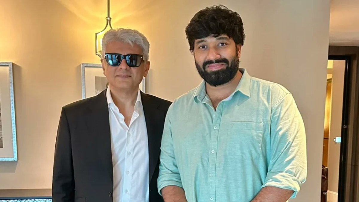 parallaxcinemas's tweet photo. AK64 Official Update 🦅

Director Adhik Ravichandran breaks silence on #AK64! Groundwork is 100% complete, and the official announcement drops this August! Pre-production in full swing. 🔥 #AjithKumar #AK64Update https://t.co/25iATonBf9