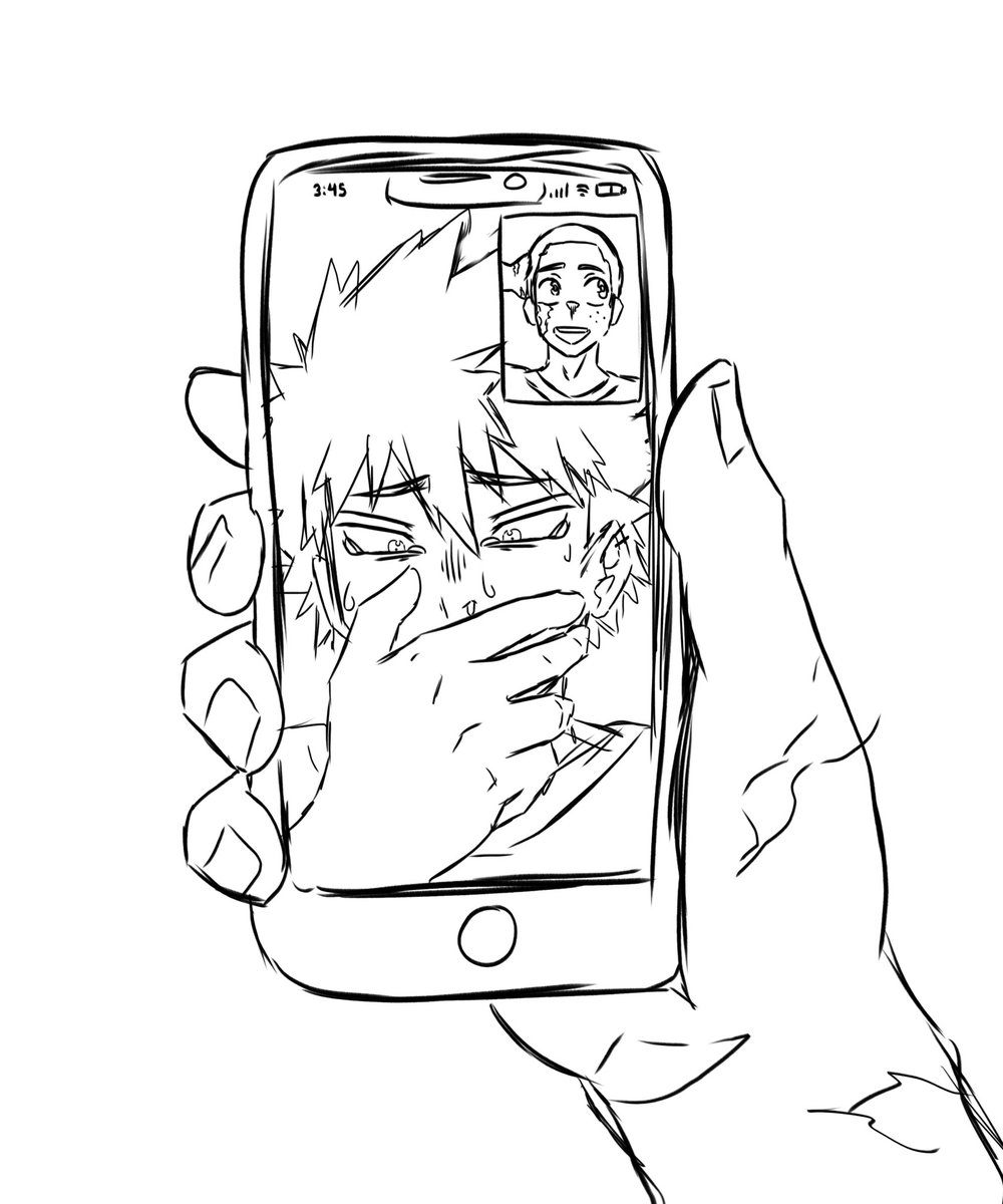 purplestever's tweet photo. POV: izuku got a buzz cut without telling anyone #bkdk #dkbk silly doodle https://t.co/m71YCxqVcX