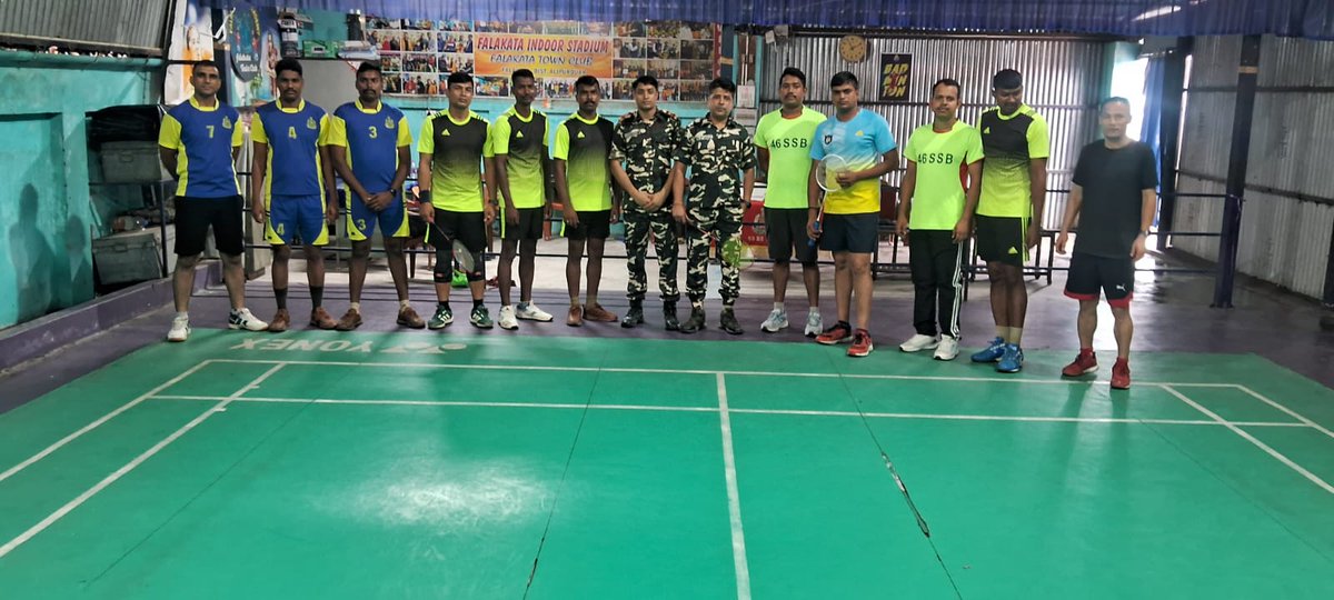 53BnSSB_INDIA's tweet photo. दिनांक 19 जुलाई 2026 को 53वीं वाहिनी, सशस्त्र सीमा बल में आयोजित अंतर-वाहिनी बैडमिंटन प्रतियोगिता का फाइनल मैच 17वीं एवं 34वीं वाहिनी के मध्य खेला गया। इस प्रतियोगित में 17वीं वाहिनी के खिलाड़ियों ने उत्कृष्ट खेल भावना एवं शानदार प्रदर्शन करते हुए विजय प्राप्त की। https://t.co/E1QemhQqy1