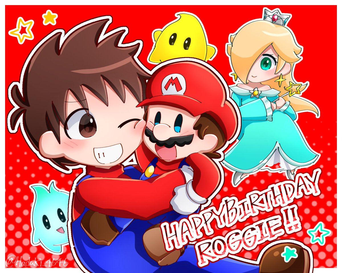 Haduki_4546's tweet photo. ロジーさんお誕生日おめでとうございました🎊🎉✨✨

1日遅れちゃいましたが今年こそはお祝いしたかったんです🥹
相互様になれてほんとに嬉しいです🥳これからも応援しております🍄🌟🎮

#ロジーアート https://t.co/ZseTCuMneL