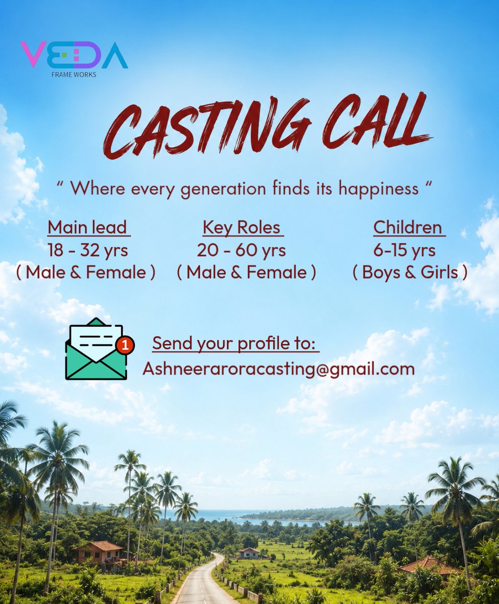 TrueFilmLovers's tweet photo. #Audition #CastingCall #CrewCall #TrueFilmLovers #TFL
From #VedaFrameWorks
Note: We are not paid or related to anyone regarding the post, we r posting just to help the needy
Any wrong doing or illegal things happens we r not responsible
Post by #ashneer_arora on IG https://t.co/FonDiGFMfJ