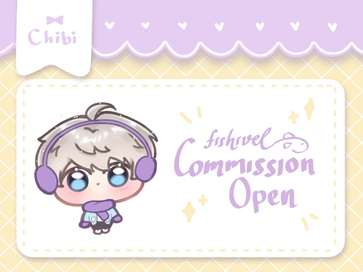 fishivell's tweet photo. ۶ৎ — YCH &amp; Chibi Commission Open! 
♡ + ↻ are very appreciated!

Let's turn your special moments with your loved ones into sweet, bite-sized art 𖹭. Open for local and international. more info on rep below! 

#commissionsheet https://t.co/Xm4SvxeXPW