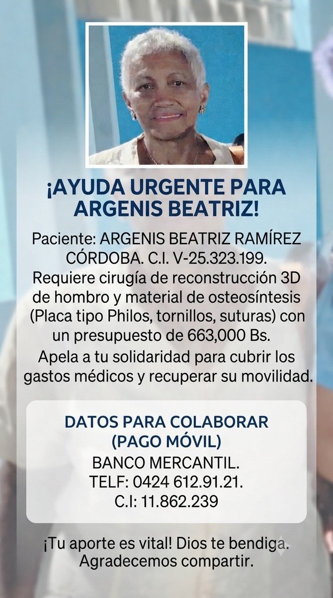 beatriz_ani's tweet photo. Mi mamá requiere de una operación urgente... Aún no consigo los recursos...Apelo la solidaridad de mi TL. 🙏🏻🙌🏼✨💫 https://t.co/EKc4IZlfc8