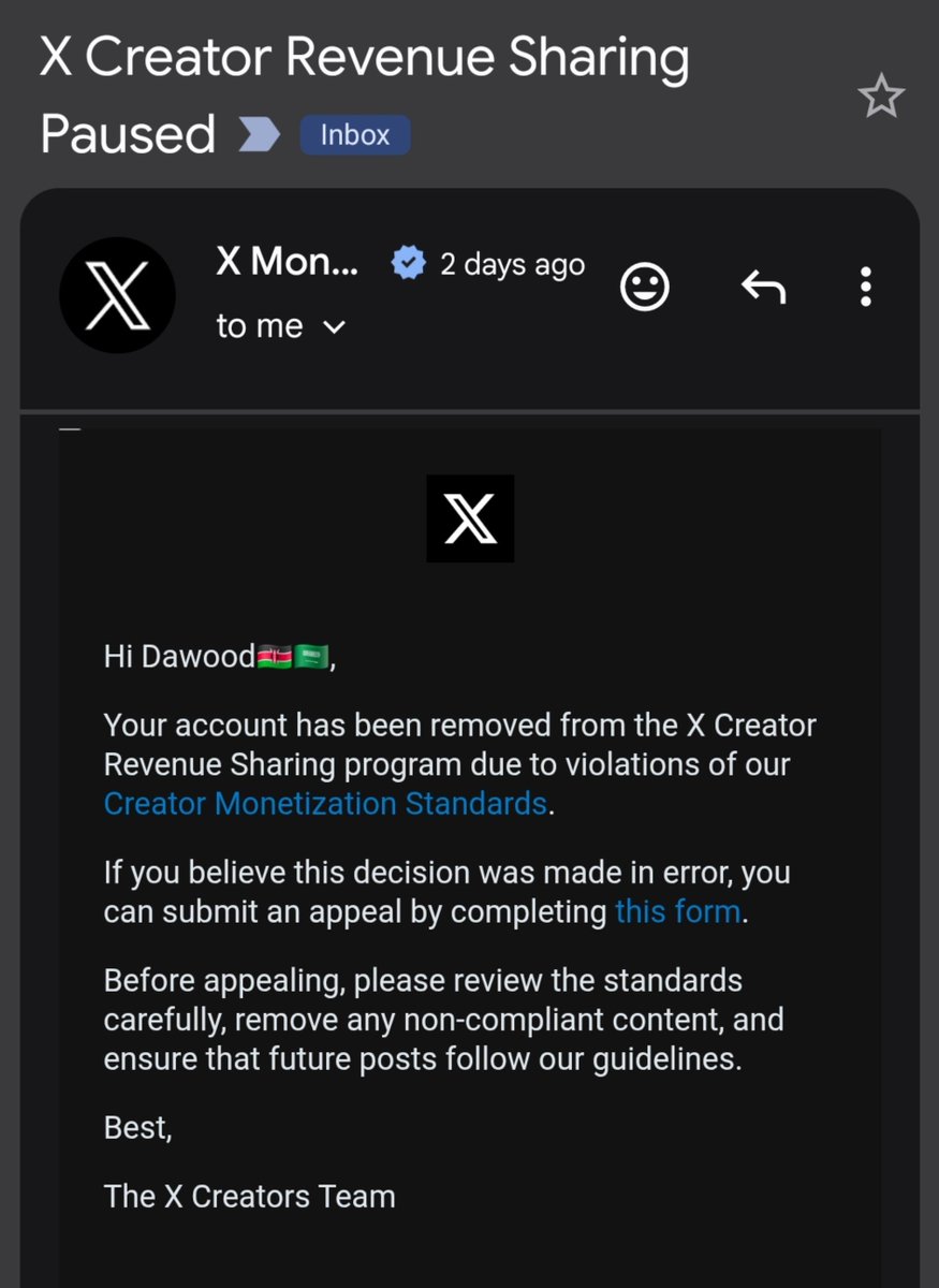 dawood_254's tweet photo. They first paused my monetization, I was not shocked, 

The next day they suspended my account and I fainted.

After all that's life, I'm building from zero, as chairman dog nation.

I depend on X for my living, where should I go. Let's build together.
This is my official a/c https://t.co/EIX6Vh3F1Z