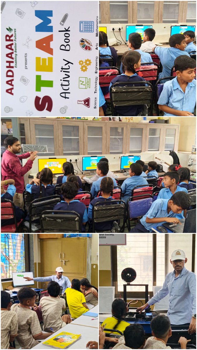 officialaadhaar's tweet photo. Stepping into a new STEM journey!

AADHAAR continues its STEM Education Program across government schools in Mumbai &amp; Thane, inspiring students through hands-on learning and innovation.

Together, we are nurturing curiosity, innovation, and future-ready skills.

#STEMEducation https://t.co/HAwwhBkMOg