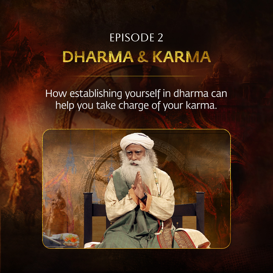 ishafoundation's tweet photo. The Mahabharat is not just a story of war, victory, and loss. It is a profound exploration of dharma, karma, and the complexity of human life.

In Chapter XIV: Dharma & Adharma, Sadhguru looks at what it means to move beyond simplistic ideas of right and wrong, and explores dharma through Krishna, Bhishma, Gandhari, and the very mechanics of existence.

Watch the full series now on Sadhguru Exclusive:
https://t.co/cgbDzLJLSq