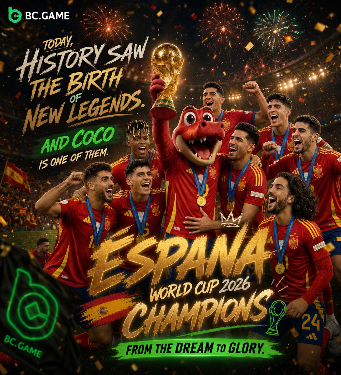 bcgame's tweet photo. World Cup UGC of the Day! 

Big congrats to today’s winners:  
@LeonardoDegz @iyad700id @zanm47468117 @ebareul36886  

Each gets up to $15 Bonus! 🎉

With the World Cup over, our event has been upgraded!

How to enter:
- Post your content on X  
- Tag @bcgame + your uid  
- Share your bigwin, bcgame lifestyle, comeback stories, or personal journey with bcgame  

Win up to $100 in rewards!  

Join the upgraded fun — share your story and be the next winner!
