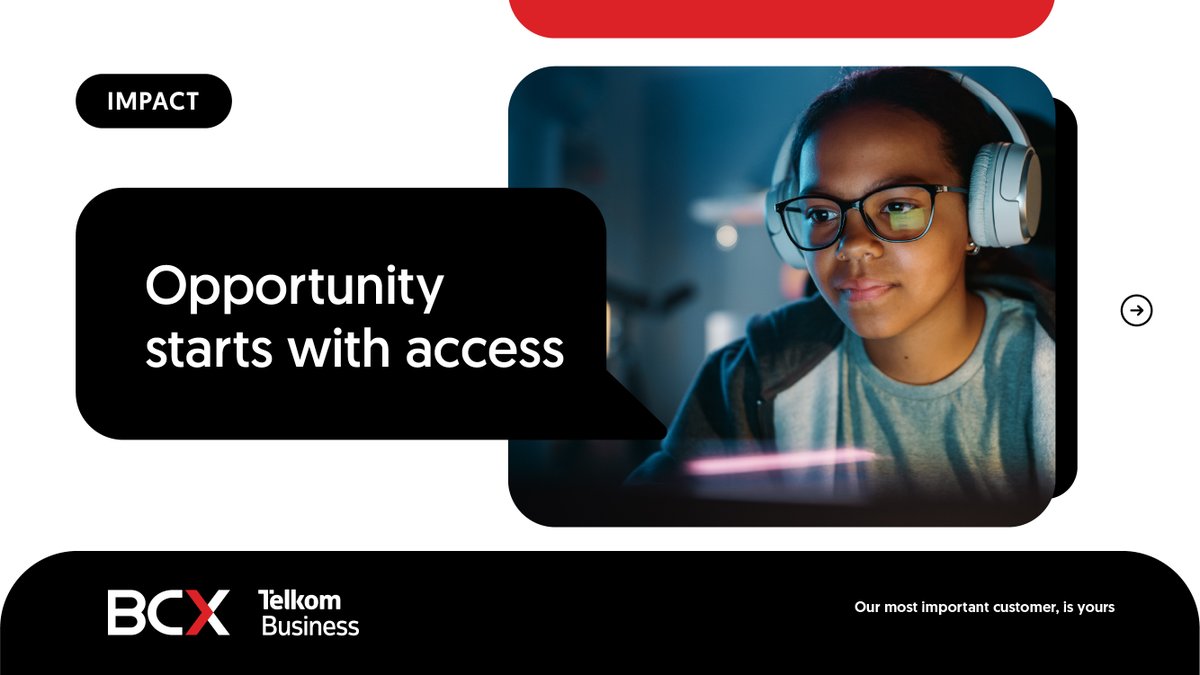 BCXworld's tweet photo. Technology is helping create pathways to opportunity through skills development, digital inclusion and economic participation. Digital Lifelines:  Strengthening Resilience in a Connected World.

#BCX #TelkomBusiness #DigitalHealthcare #ConnectedWorld https://t.co/F9IwJmSgNJ