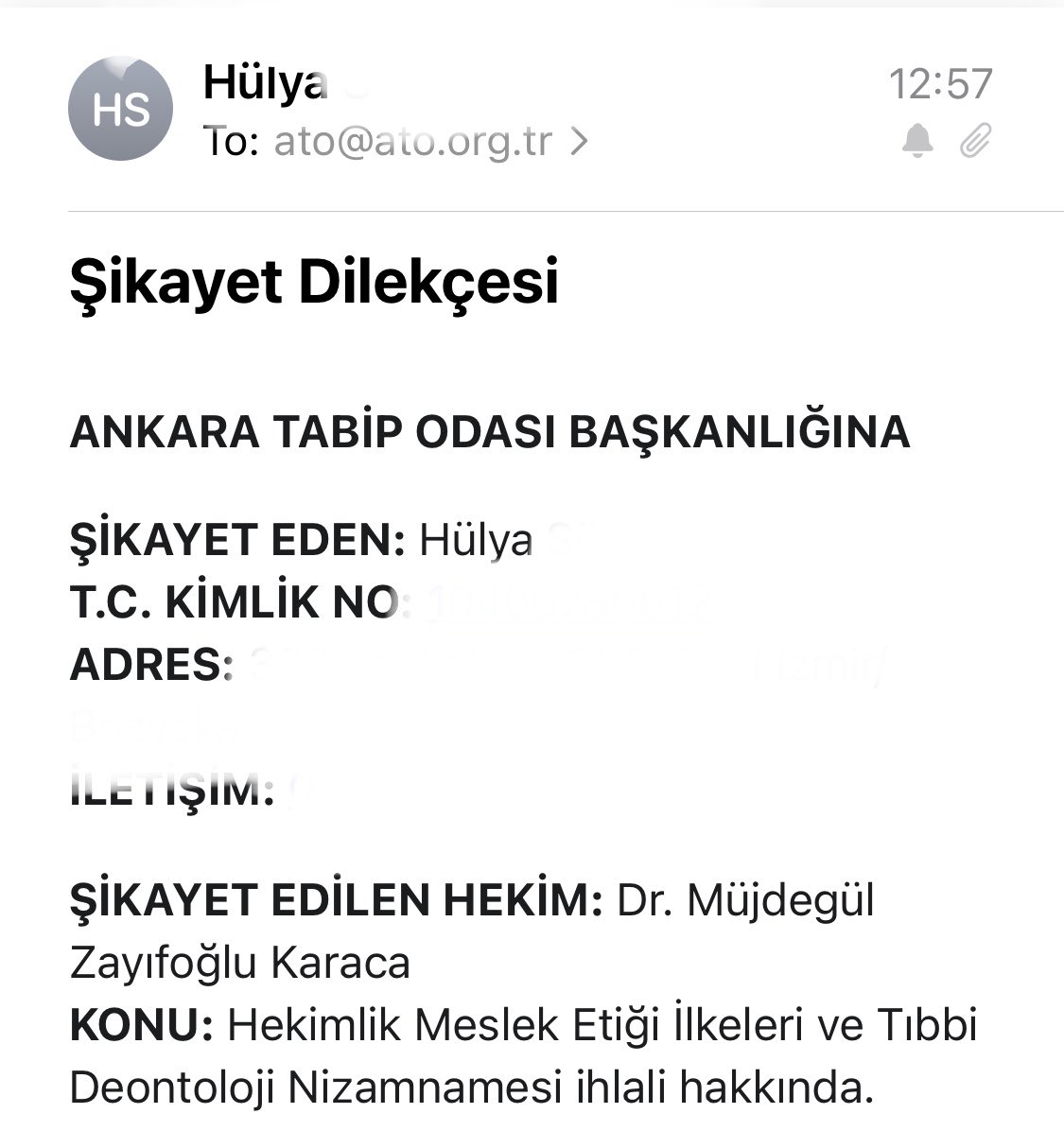 sikimassakasimp's tweet photo. Adınıza CİMER ve Ankara Tabip Odası Başkanlığına şikayette bulundum. Doktor kimliğinizle ne görevinizde ne burada kadın düşmanlığı yapamazsınız; sürecin de takipçisi olacağım. https://t.co/LPB1zjqS9o