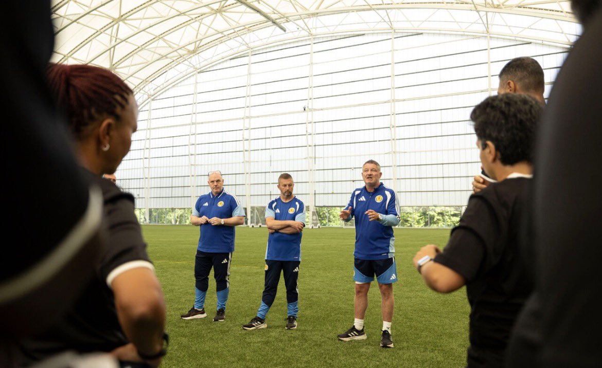 DougieAnderso12's tweet photo. Another @UEFA B Licence concludes at @Oriamscotland a fantastic cohort of candidates who embraced the course and showed great signs of development &amp; improvement on their coaching journeys.
Good luck and hope we see you  on @ScottishFA courses in future
#ScottishFACoachEd https://t.co/oV7NaIhMBh